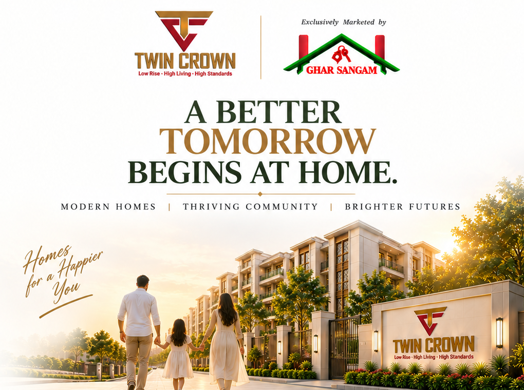 Twin Crown Noida Extension 2 BHK low-rise homes