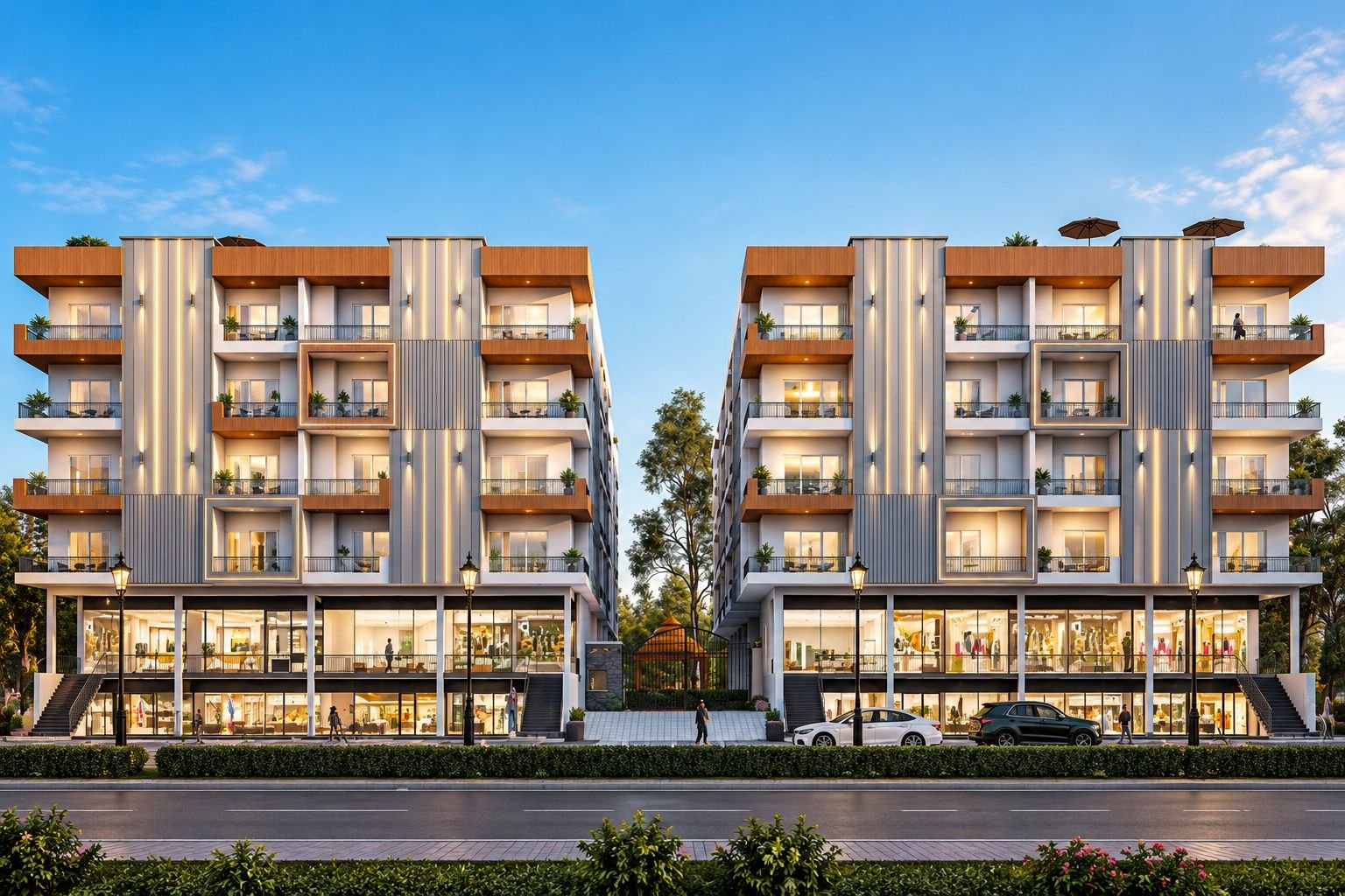 Twin Crown low-rise flats in Noida Extension